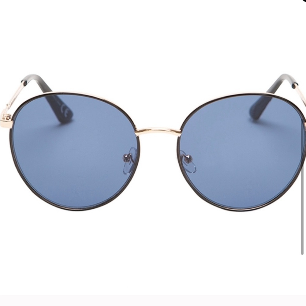 SUMMER & ROSE Harper Round Blue Aviator W/Black Rims - Picture 4 of 12